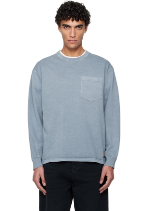 Carhartt Work In Progress Blue Long Sleeve Torion Pocket T-Shirt