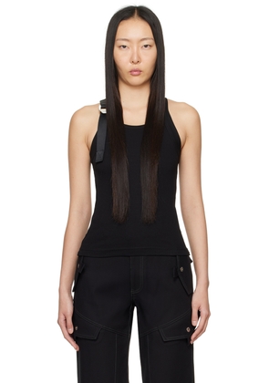 Dion Lee Black Safety Slider Tank Top