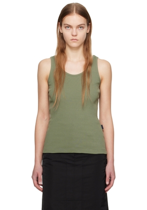 Juun.J Green Scoop Tank Top
