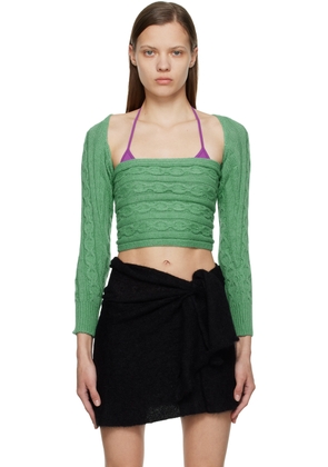 Gimaguas SSENSE Exclusive Green Mariona Sweater