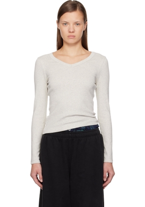 FLORE FLORE Gray Jill Longsleeve T-shirt