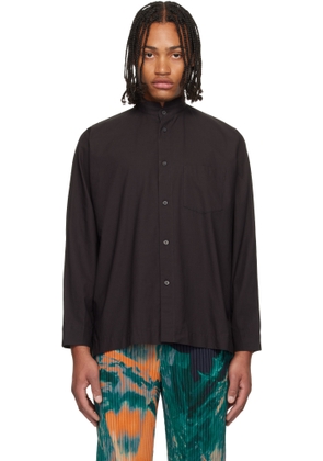 HOMME PLISSÉ ISSEY MIYAKE Brown Streamline Shirt