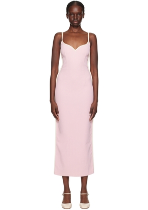 Paris Georgia SSENSE Exclusive Pink Heart Midi Dress