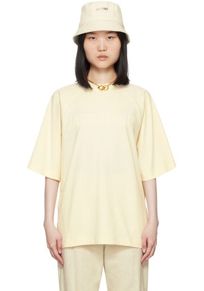 JACQUEMUS Beige Les Classiques 'Le t-shirt Typo' T-Shirt