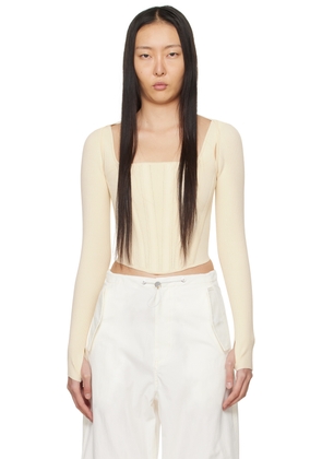 Dion Lee Beige Bolero Tank Top