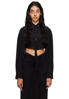 Christopher Esber Black Cropped Shirt