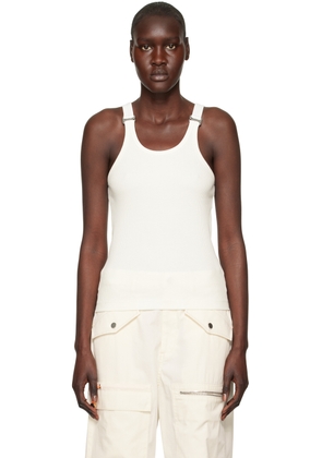 Dion Lee White E-Hook Tank Top