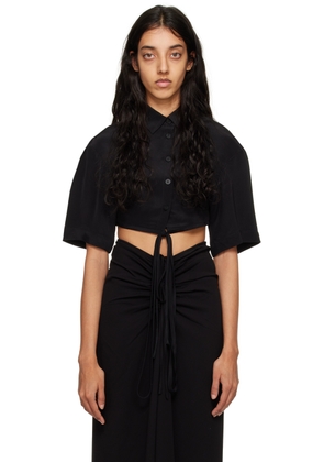 Christopher Esber Black Cropped Shirt
