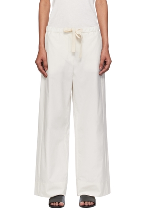 Max Mara Off-White Argento Trousers