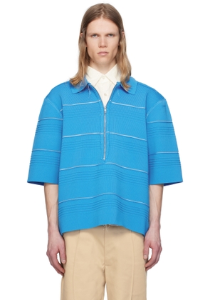 Camiel Fortgens Blue Viscose Polo