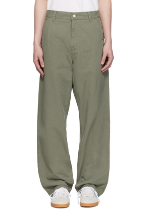 Carhartt Work In Progress Green Single Knee Trousers