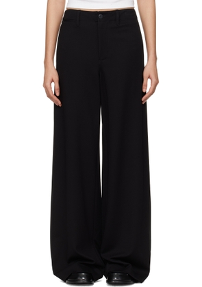 rag & bone Black 'The Sofie' Ponte Full-Length Trousers