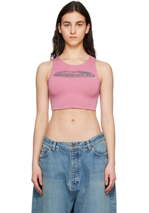 Serapis SSENSE Exclusive Pink Thermal Tank Top