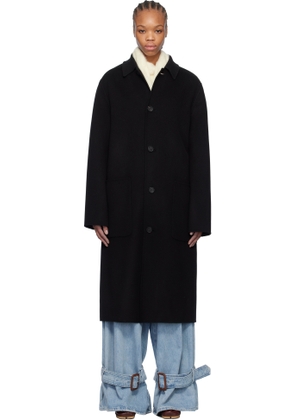 MACKAGE Black Beckett Handmade Wool Coat