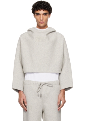 Jean Paul Gaultier Gray 'The Embossed Gaultier' Hoodie