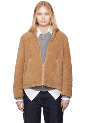 Moncler Tan Polignac Teddy Down Jacket