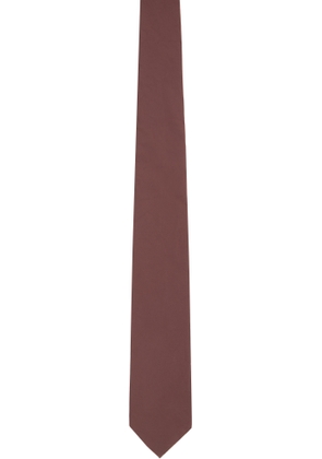 OUR LEGACY Burgundy Crinkled Tie