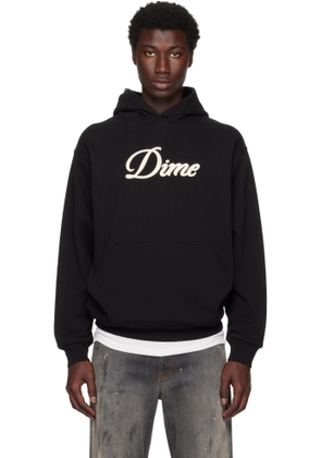 Dime Black Cursive Hoodie