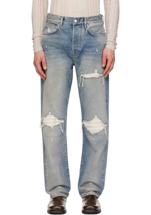 AMIRI Blue Suede Straight MX1 Jeans