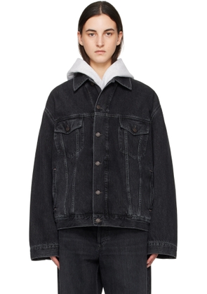 Acne Studios Black Relaxed Fit Denim Jacket