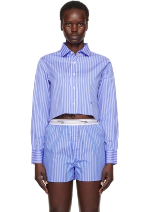 HommeGirls Blue Cropped Shirt