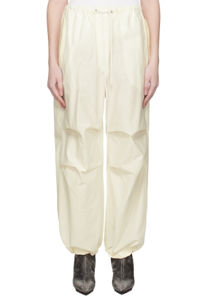 Acne Studios Off-White Relaxed Fit Trousers