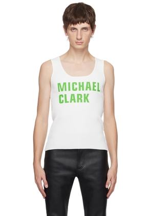 JW Anderson White Michael Clark Edition Tank Top
