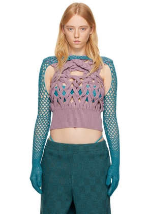 Isa Boulder Blue Map Gloves