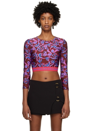 Versace Jeans Couture Pink Sketch Couture Long Sleeve T-Shirt