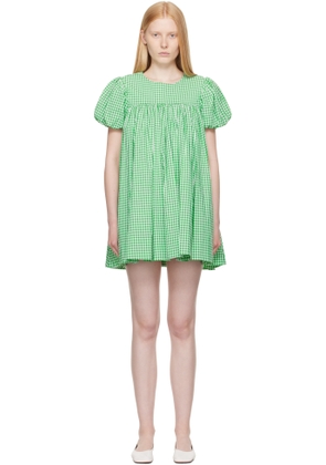 Sandy Liang Green Miyo Minidress