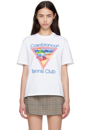 Casablanca White Tennis Club T-shirt