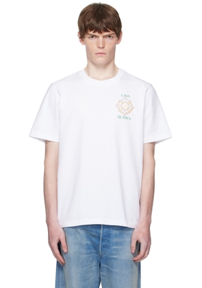 Casablanca White Championship Diamond Printed T-shirt