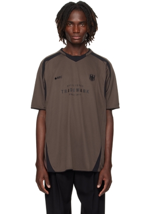 VETEMENTS Brown 'Trademark' Football Jersey
