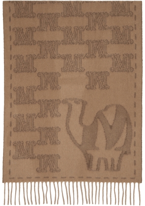 Max Mara Brown Wsteddycamel Scarf