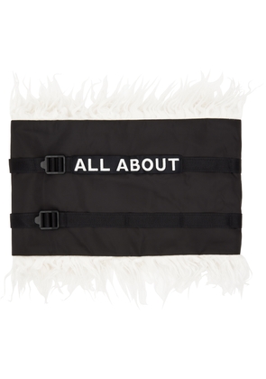 A. A. Spectrum Black Embroidered Neck Warmer