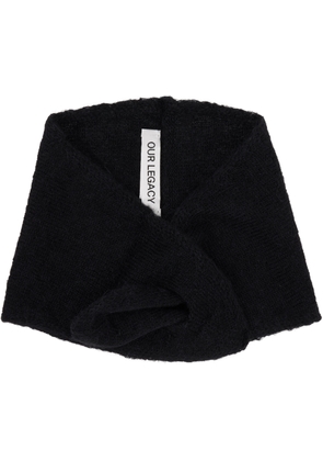 OUR LEGACY Black Miniature Scarf