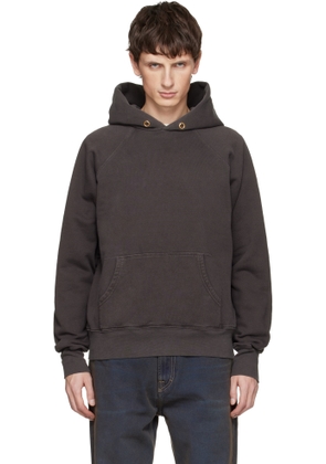 Les Tien Gray Heavyweight Classic Raglan Hoodie