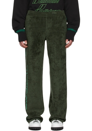 We11done Green Viscose Lounge Pants