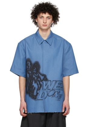 We11done Navy Denim Shirt