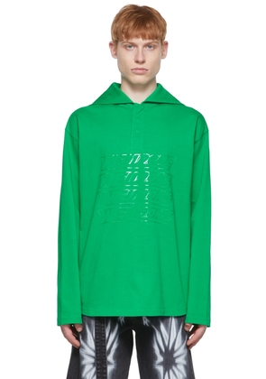 We11done Green Cotton Henley