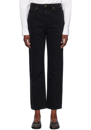 KHAITE Black Abigail Jeans