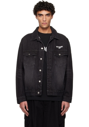 We11done Black '1506' Denim Trucker Jacket