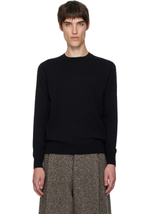 Dries Van Noten Black Merino Wool Sweater