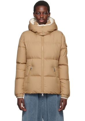 Moncler Tan Fourmines Short Down Jacket