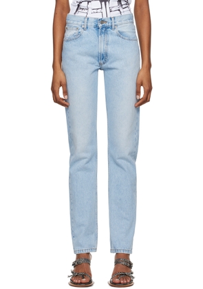 Jean Paul Gaultier Blue Printed Jeans