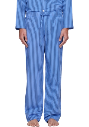 Tekla Blue Poplin Pyjama Pants