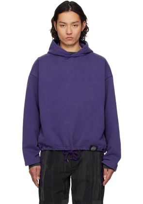Solid Homme Purple Triple String Hoodie