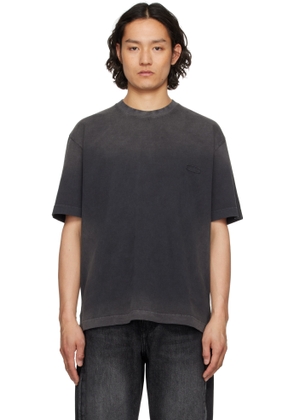 Solid Homme Black Dyeing Back Logo T-shirt
