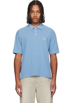 visvim Blue Jumbo Weller Short Sleeve Polo