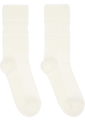 sacai Off-White Pile Logo Socks